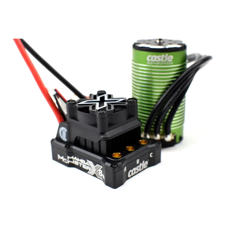 Castle Creations Mamba Monster X 8S, 33.6V Esc W/1717-1260Kv Sensored Motor 1