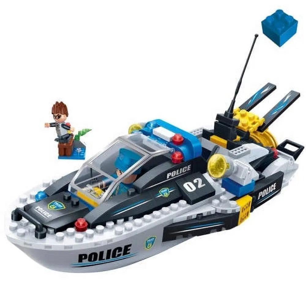 Banbao Police Series 225-Piece Speedboat Chase Building Set 1