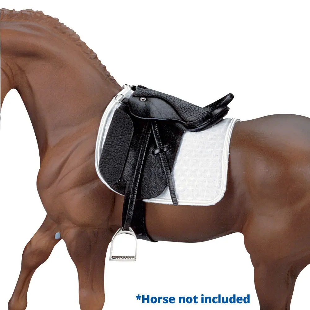 Breyer Traditional Stoneleigh Ii Dressage Saddle 1:9 Scale - Elegant Black 1