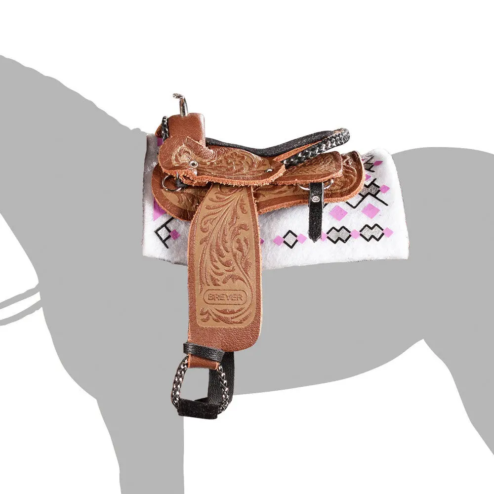 Breyer Traditional Cimarron Western Pleasure Saddle 1:9 Scale Collectible 1
