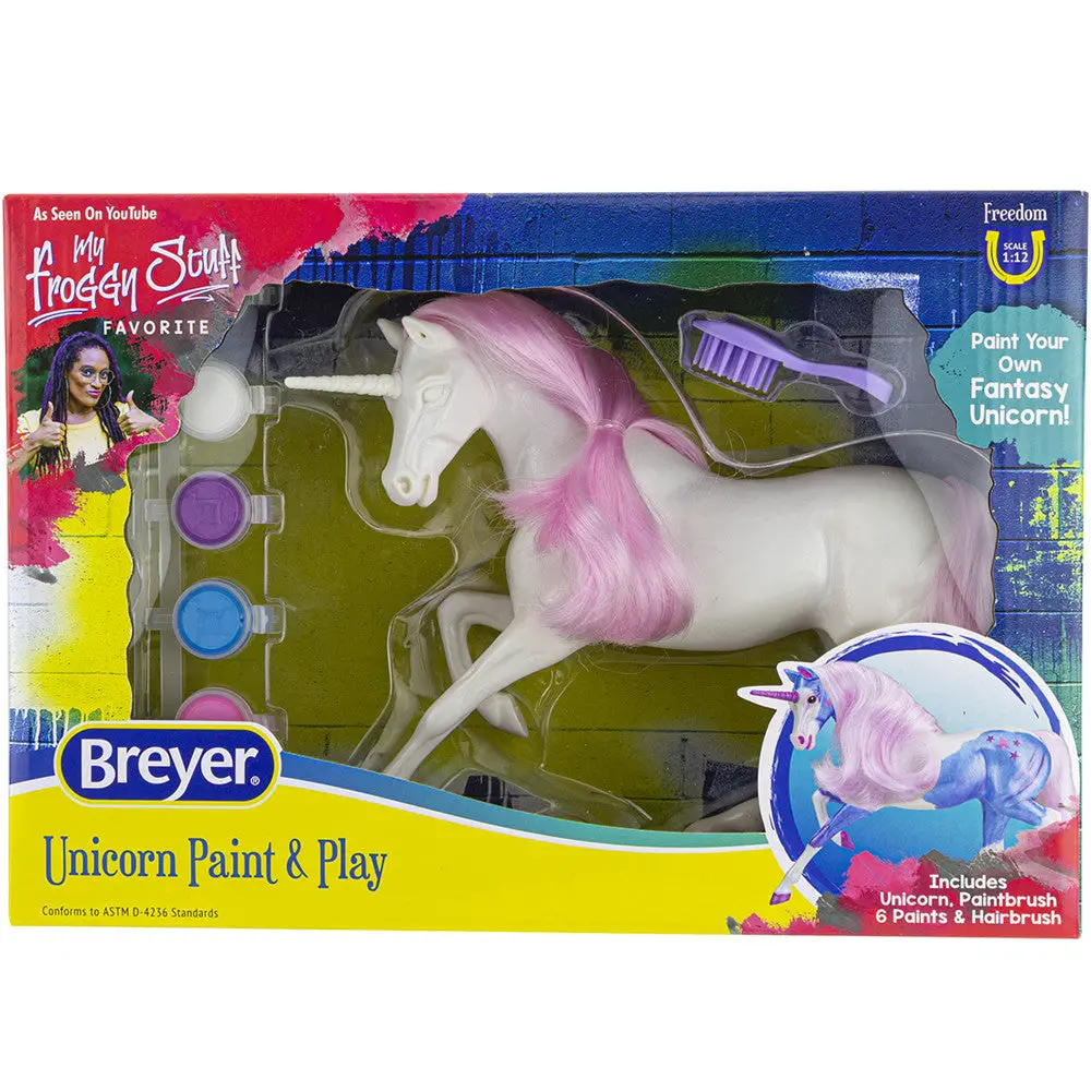 Breyer Freedom Series Paint & Play Unicorn Kit - Yellow 1