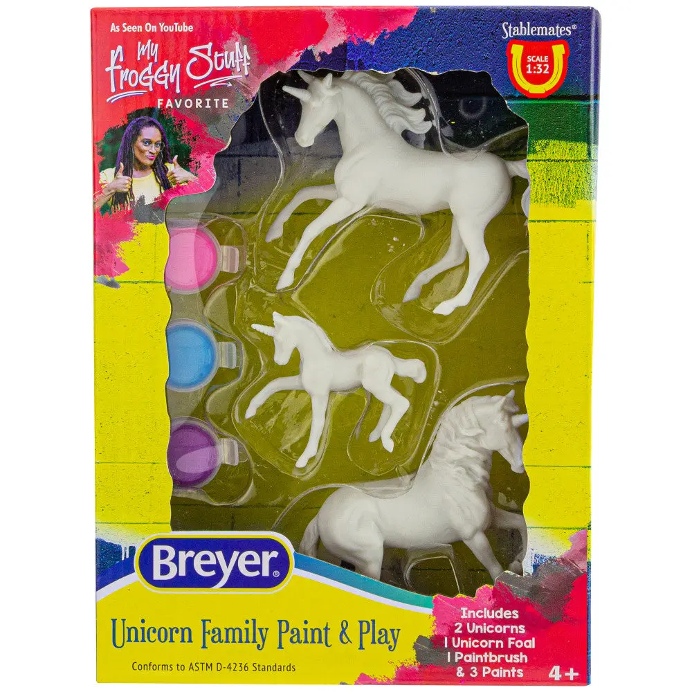Breyer Stablemates Unicorn Family Paint Set - 1:32 Scale Model Kit 1