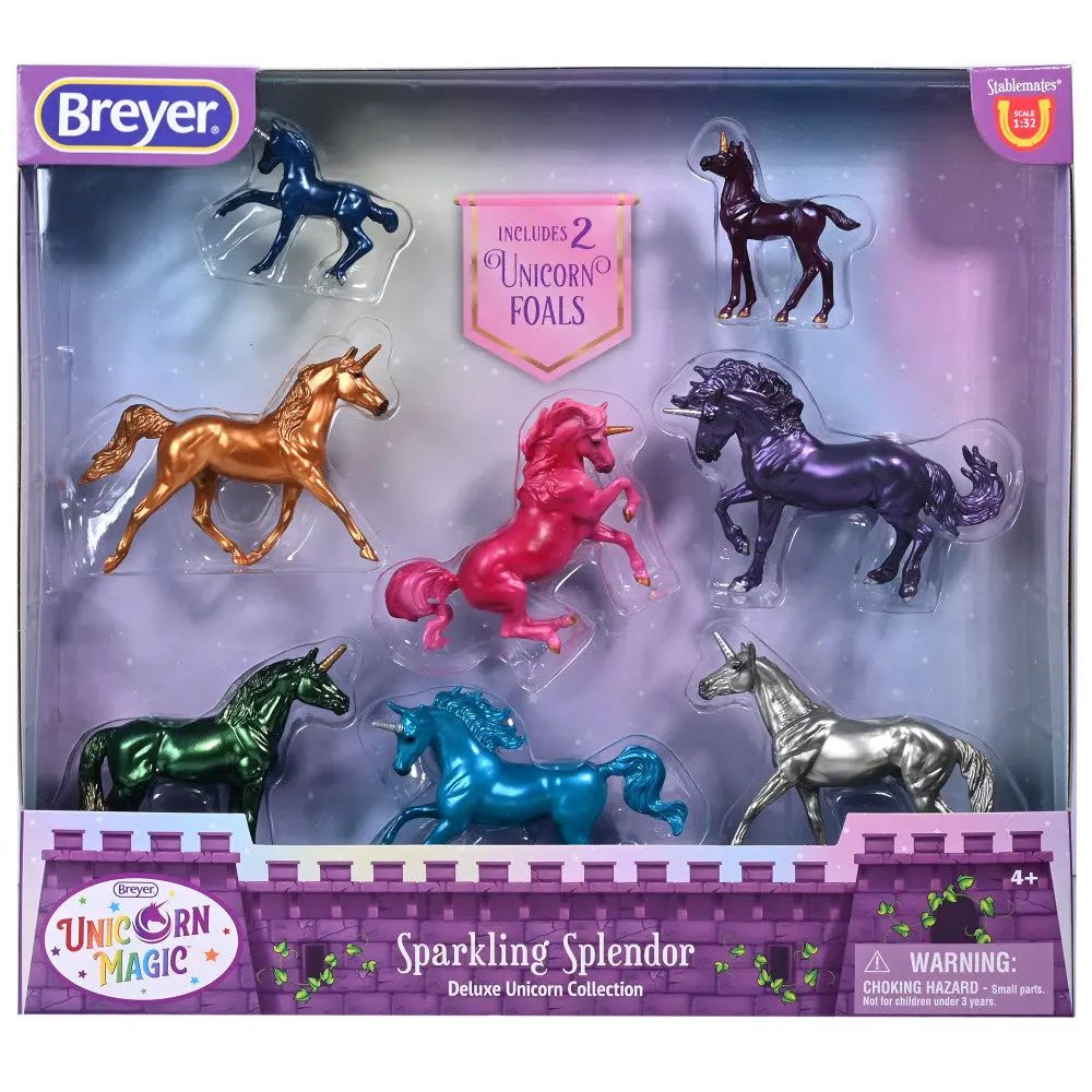 Breyer Stablemates Sparkling Splendor Deluxe Unicorn Set - 1:32 Scale 1