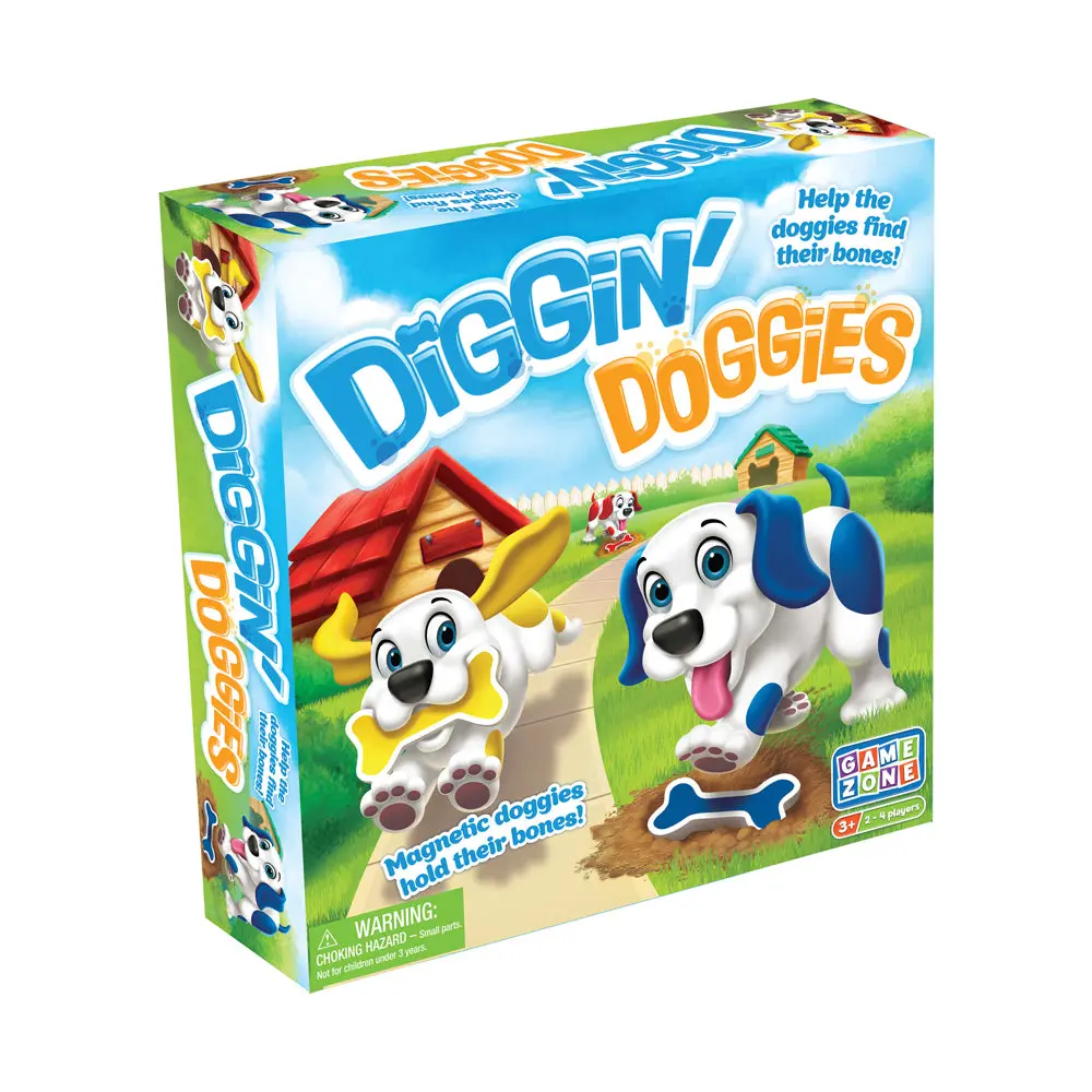Diggin' Doggies Magnetic Bone-Collecting Board Game 1