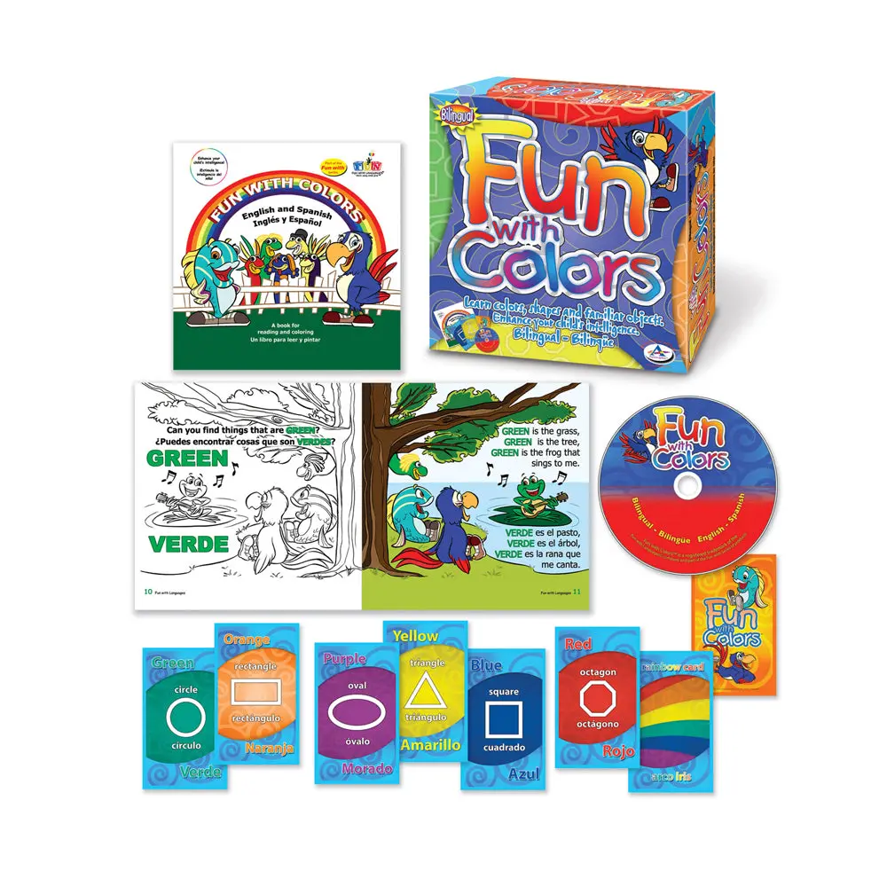 Talicor Fun With Colors Educational Game Set - Bilingual Learning Kit 1