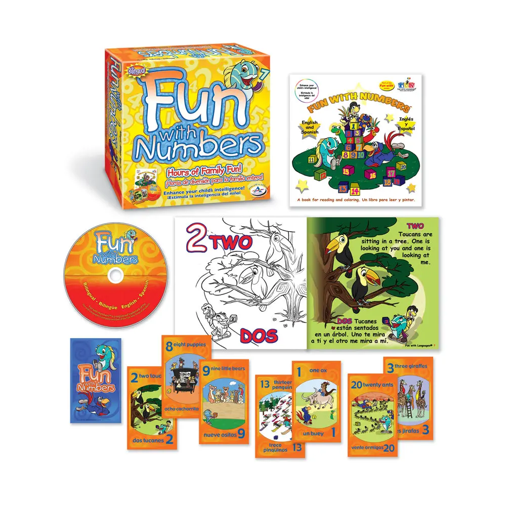 Talicor Fun With Numbers - Bilingual Educational Game Set 1