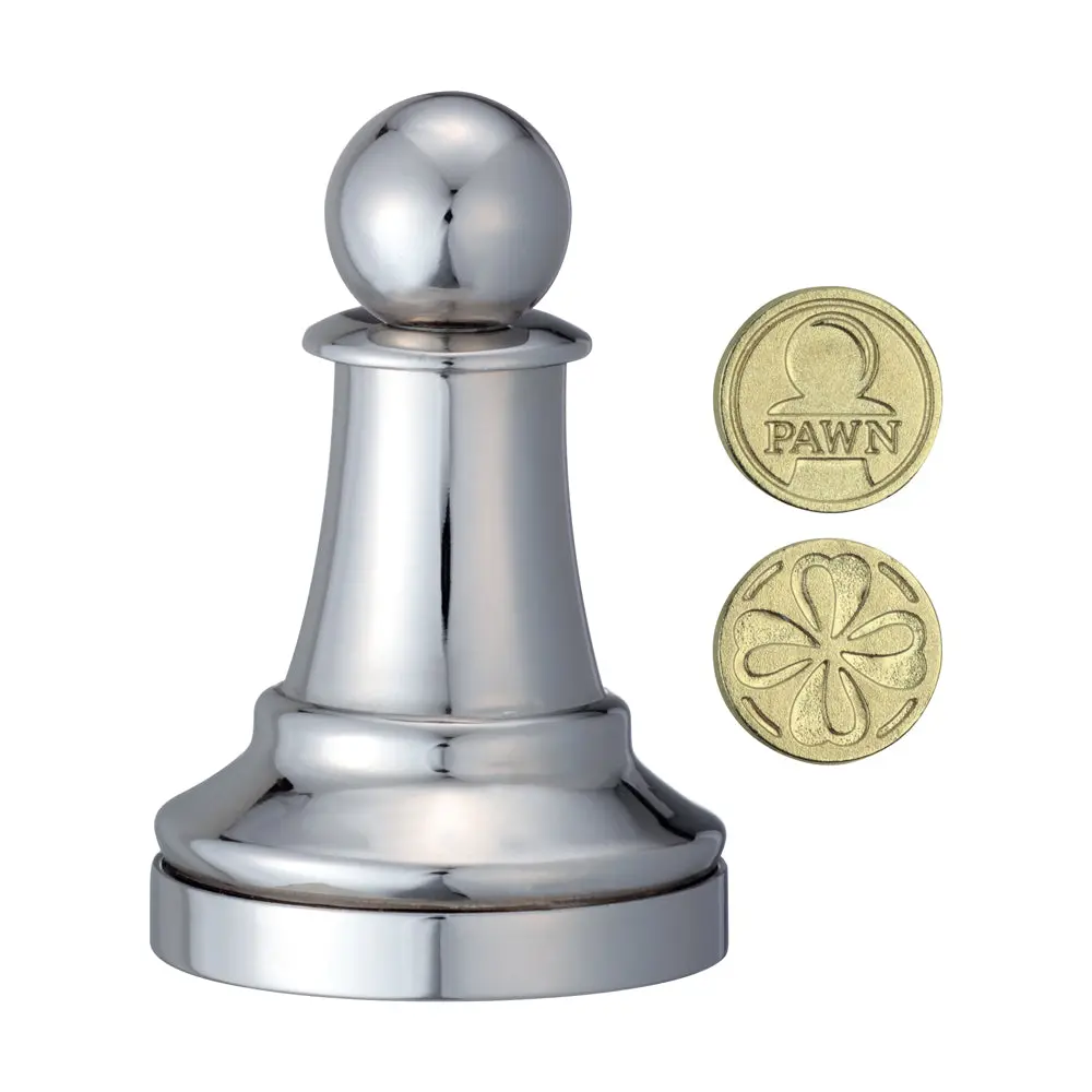 Hanayama Cast Metal Chess Pawn Puzzle - Level 1 1