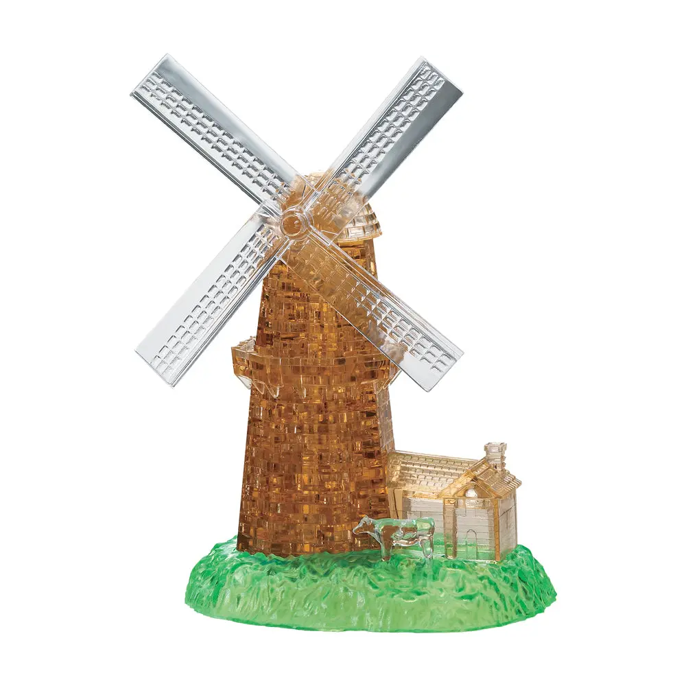 Bepuzzled Windmill 3D Crystal Puzzle - 64 Pcs 1