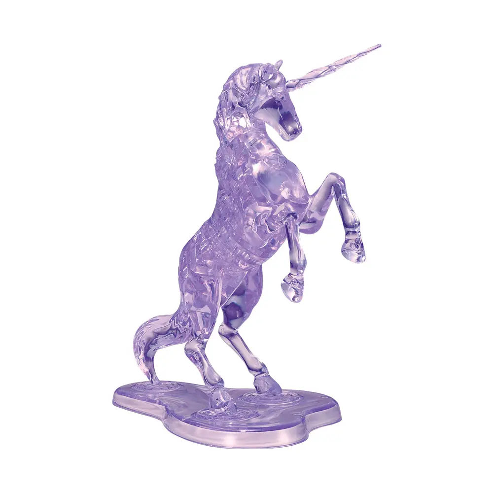 Bepuzzled Purple Unicorn Deluxe 3D Crystal Puzzle - 44 Pc 1