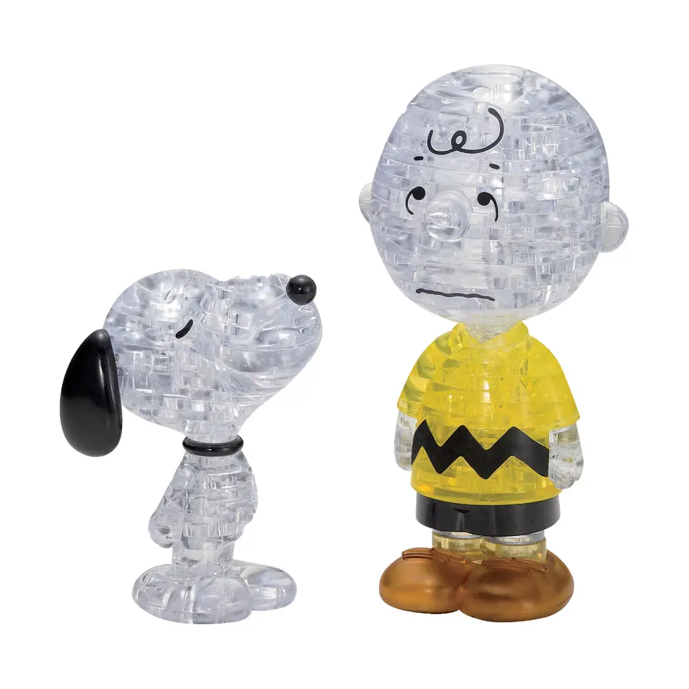 Bepuzzled Peanuts Snoopy & Charlie Brown 3D Crystal Puzzle - 77 Pcs 1