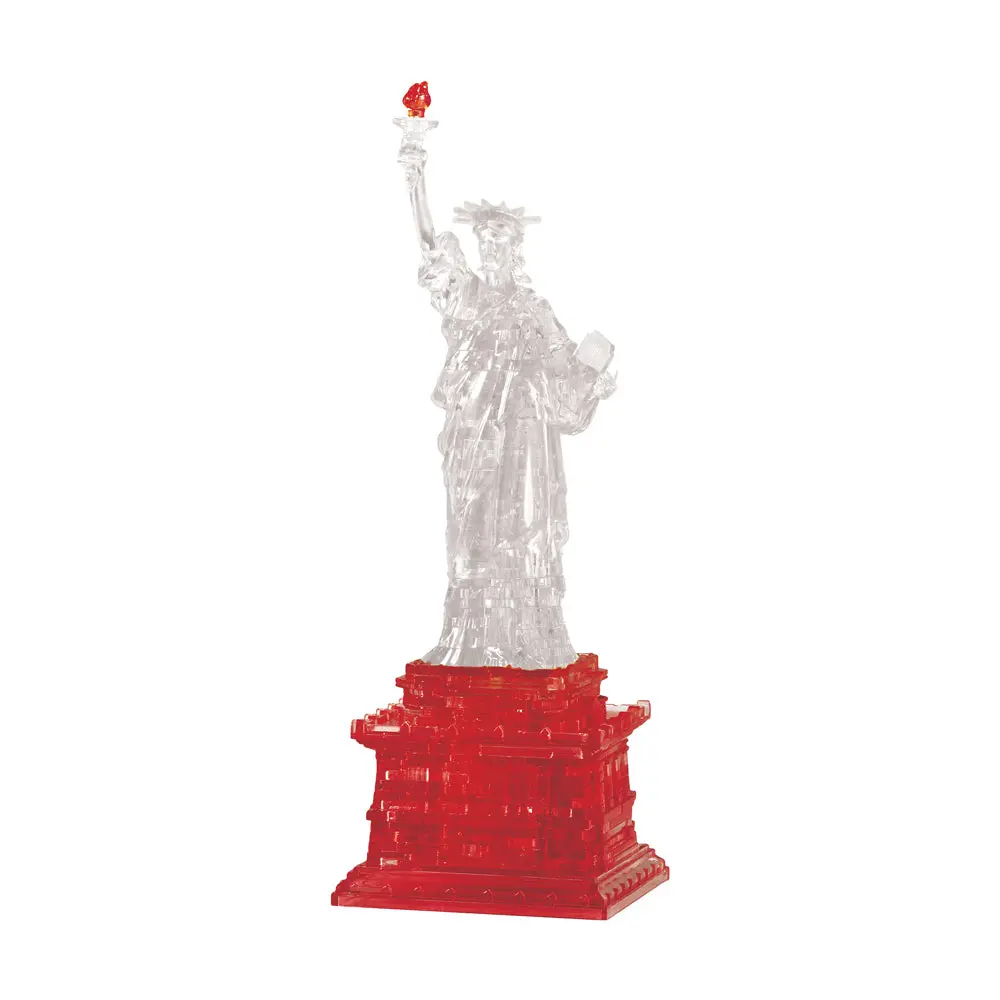 Bepuzzled Statue Of Liberty 3D Crystal Puzzle - 78 Pcs, Clear/Red 1