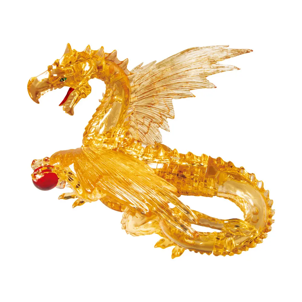 Bepuzzled Golden Dragon Deluxe 3D Crystal Puzzle - 57 Pc 1