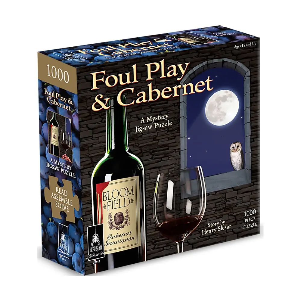 Bepuzzled Foul Play & Cabernet Mystery Jigsaw Puzzle - 1000 Pc 1