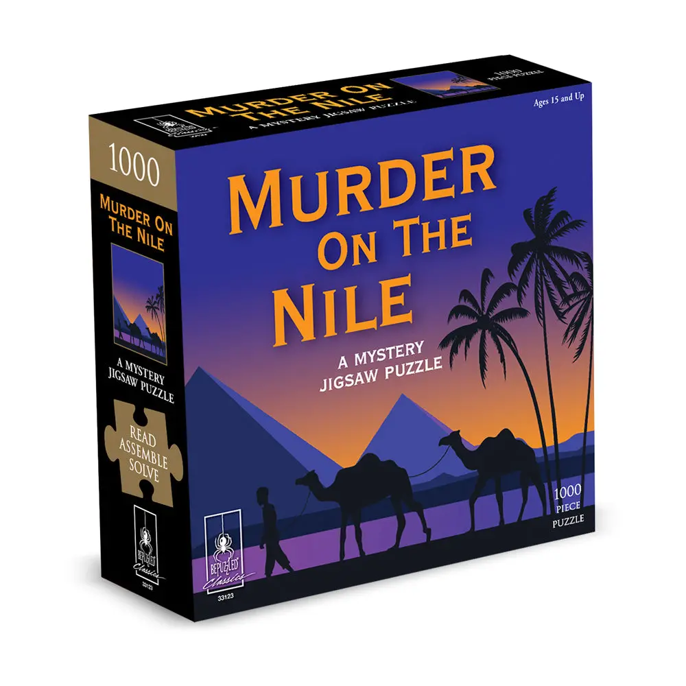 University Games Murder By The Pyramids Mystery Jigsaw Puzzle - 1000 Pc 1