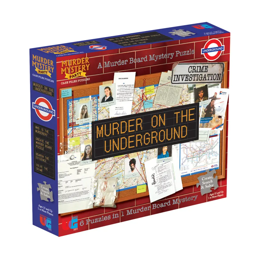 University Games Murder Mystery Party Case Files - Underground Murder Puzzle 1