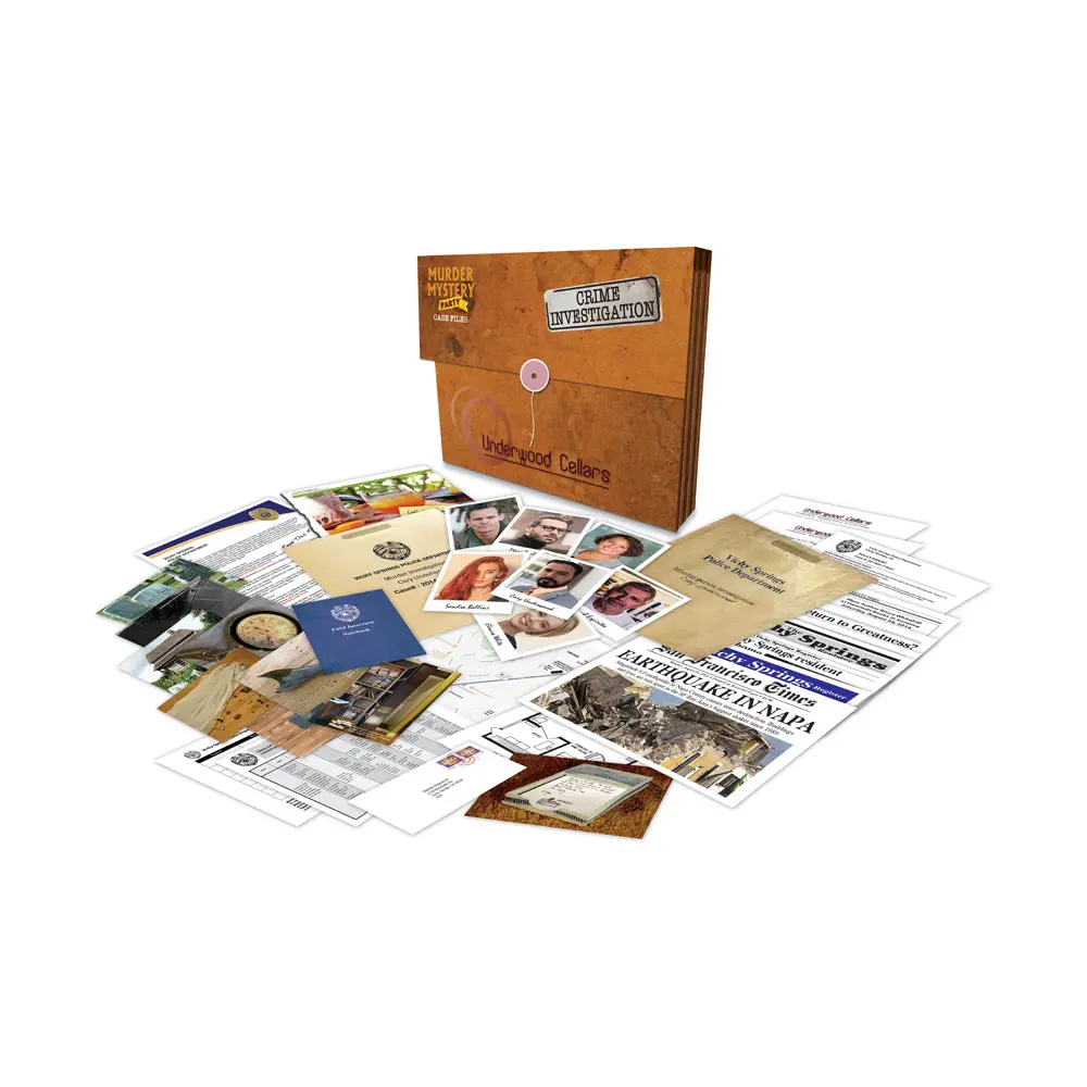 Murder Mystery Party Case Files: Underwood Cellars Interactive Detective Game 1