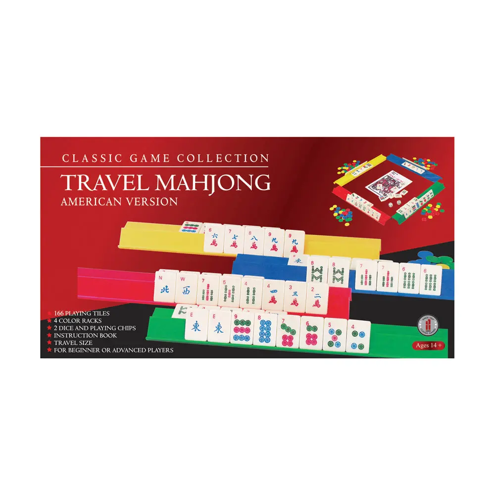 Travel Mahjong American Version - Portable Tile Game Set 1