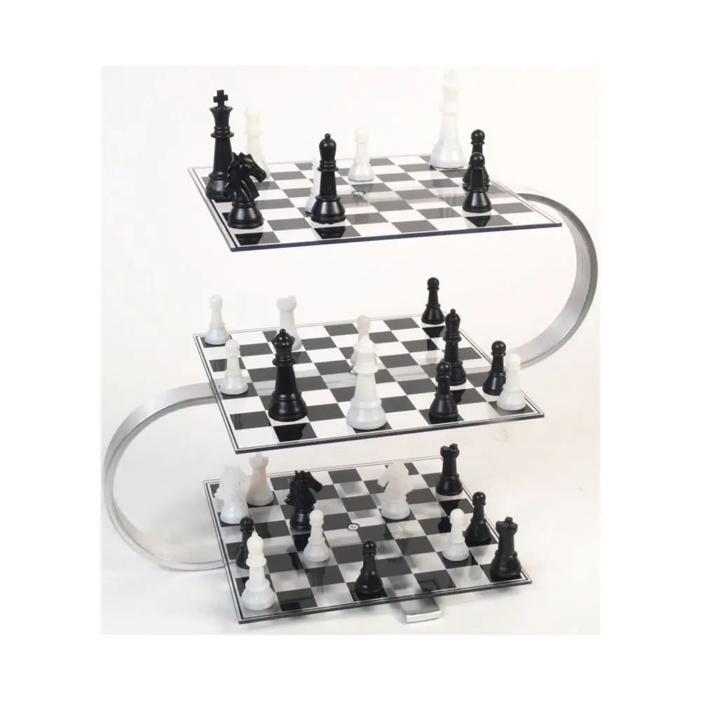 Strato Chess 3-Level Aluminum Edition Board Game 1