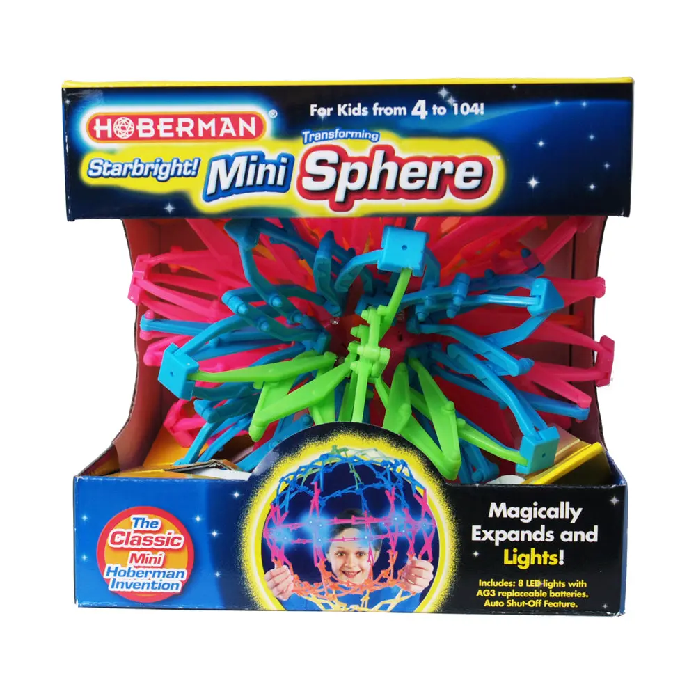 Hoberman Mini Sphere Starbright - Interactive Expanding Toy 1