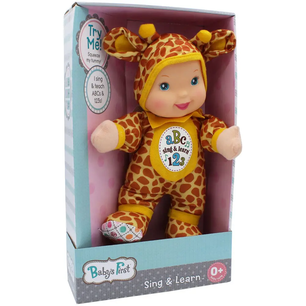 Goldberger Baby's First Sing & Learn Giraffe - Interactive Learning Doll 1