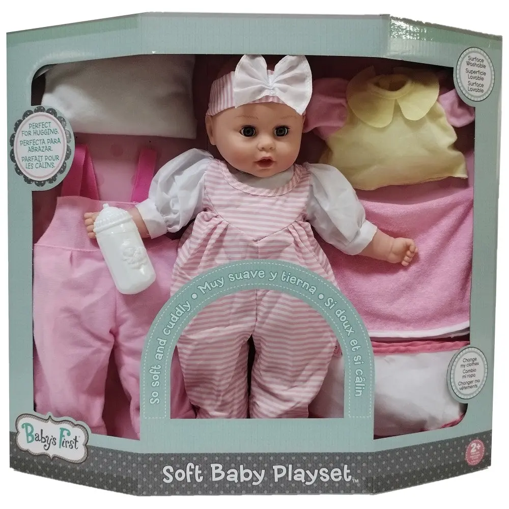Goldberger Baby's First 16" Soft Baby Doll Playset - Sleepy Eyes 1