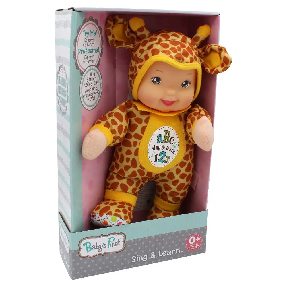 Goldberger Baby's First Sing & Learn Giraffe - Bilingual Educational Toy 1