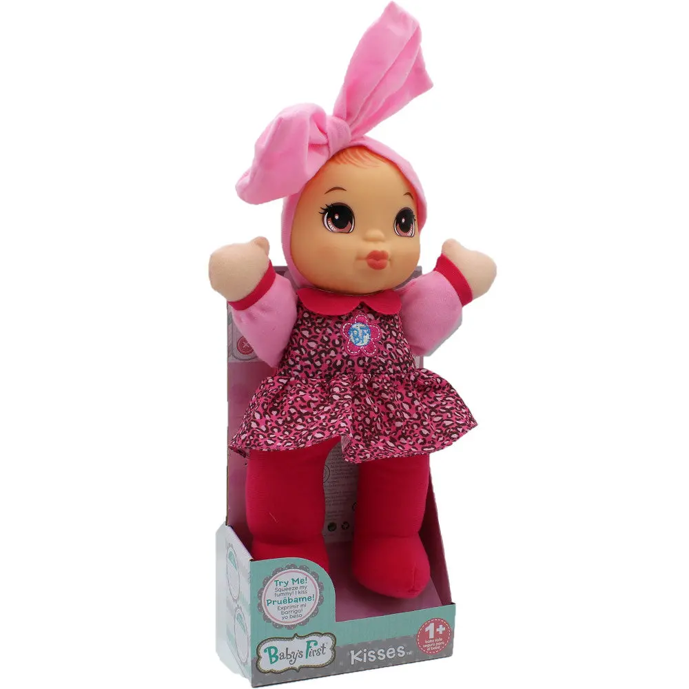 Goldberger 13-Inch Baby's First Kisses Bilingual Doll - Pink Outfit 1