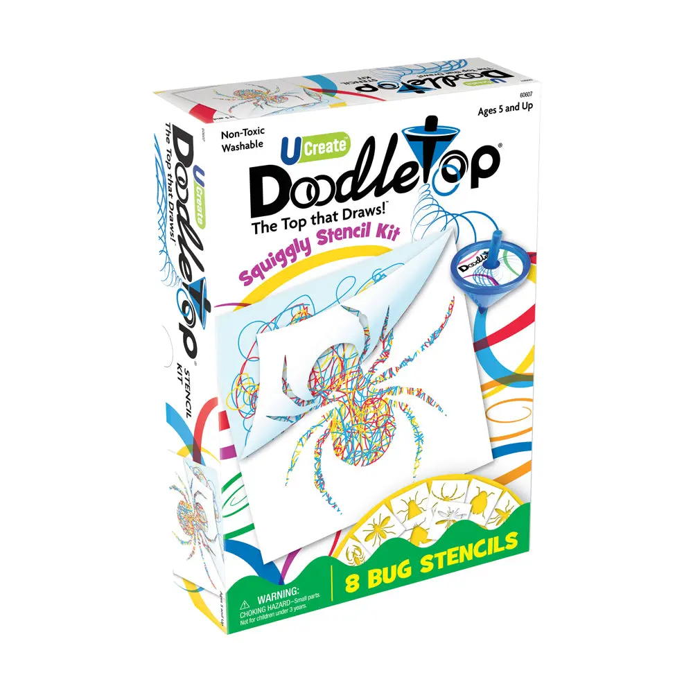 U-Create Doodletop Bugs Theme Stencil Art Kit 1