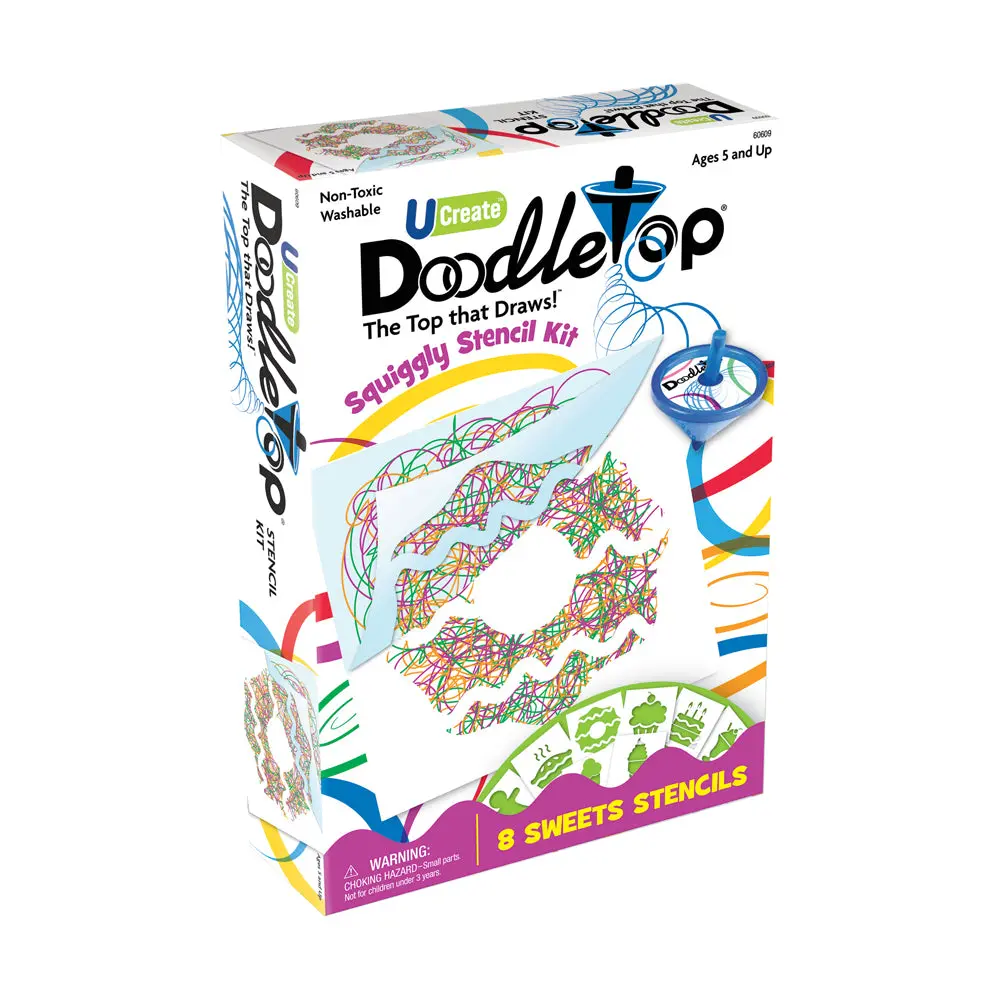 U-Create Doodletop Sweets Themed Stencil Art Kit 1