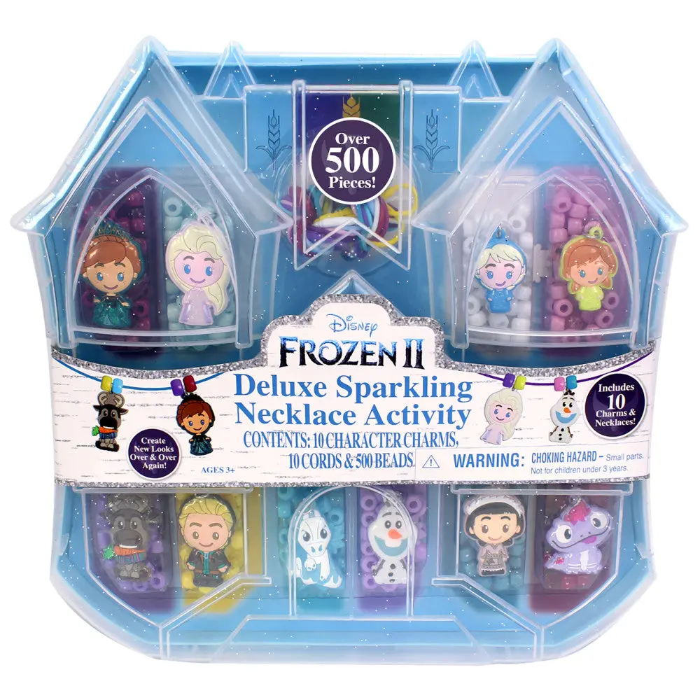Disney Frozen 2 Tara Toy Deluxe Sparkling Necklace Activity Set - Create 10 Charm Necklaces 1
