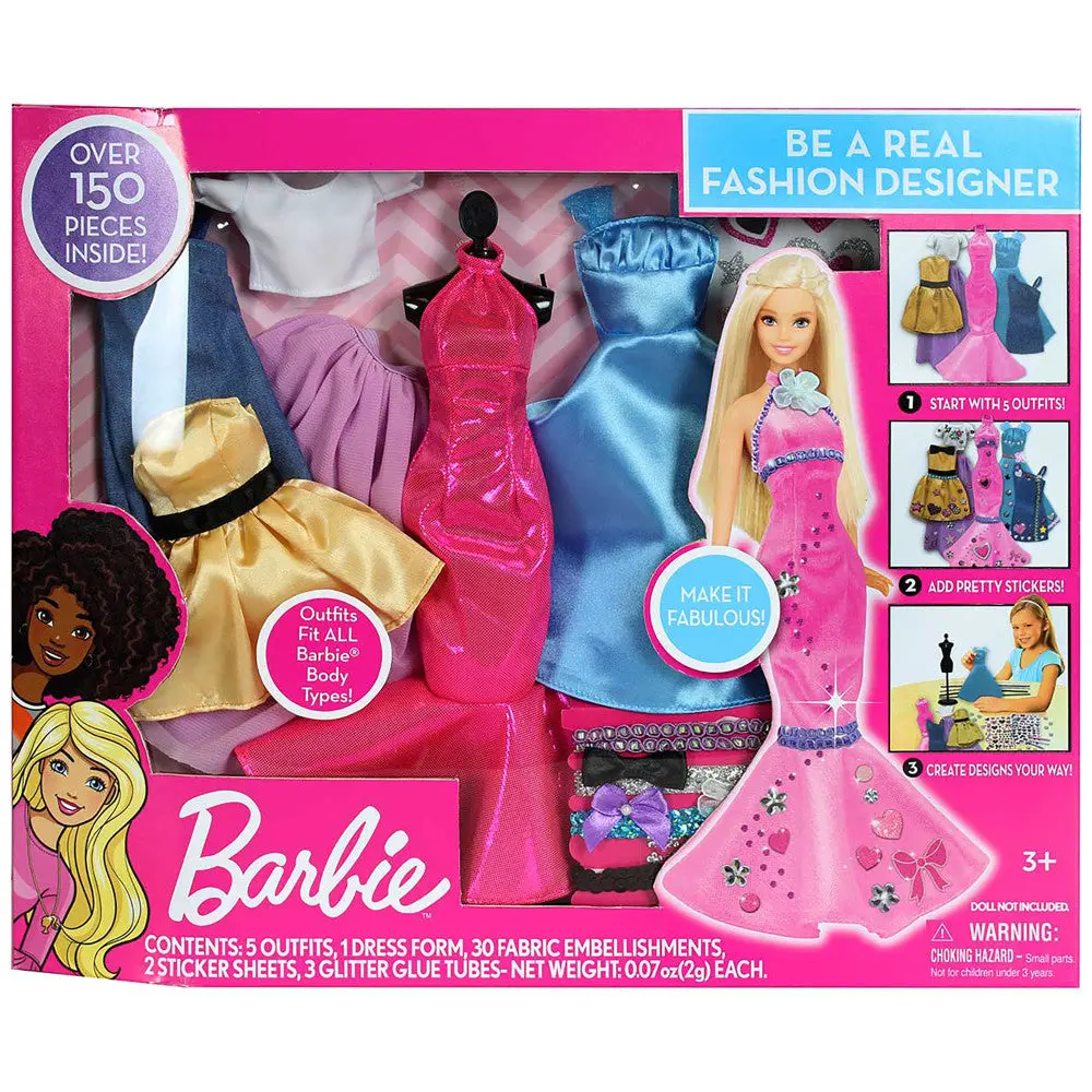 Barbie Be A Fashion Designer Doll Dress Up Kit 1