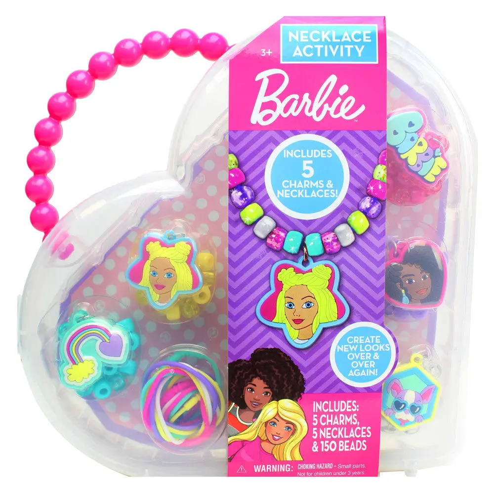 Tara Toys Barbie Craft Necklace Activity Set With Charms And Beads 1