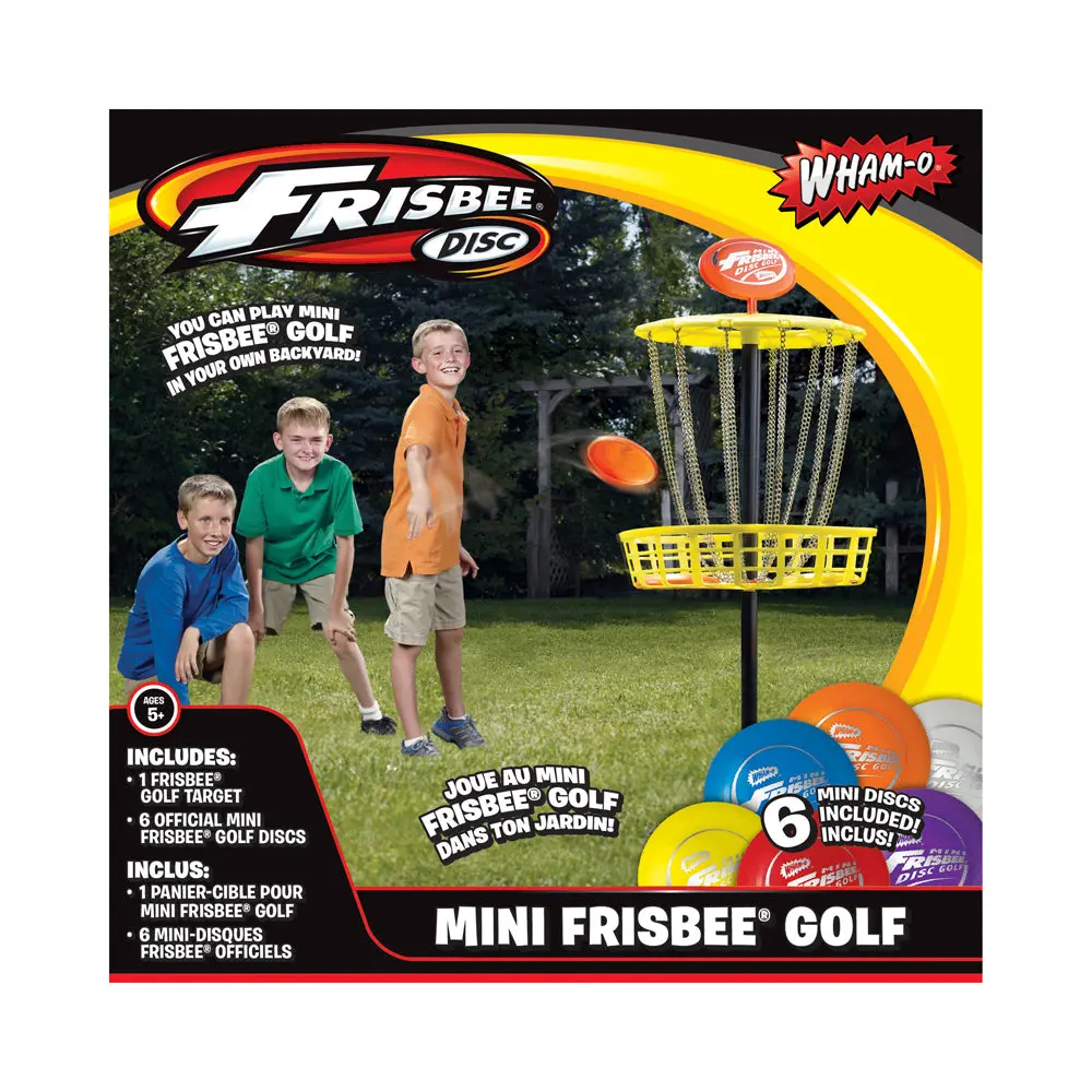 Wham-O Mini Frisbee Golf Set - Compact Disc Golf Game 1