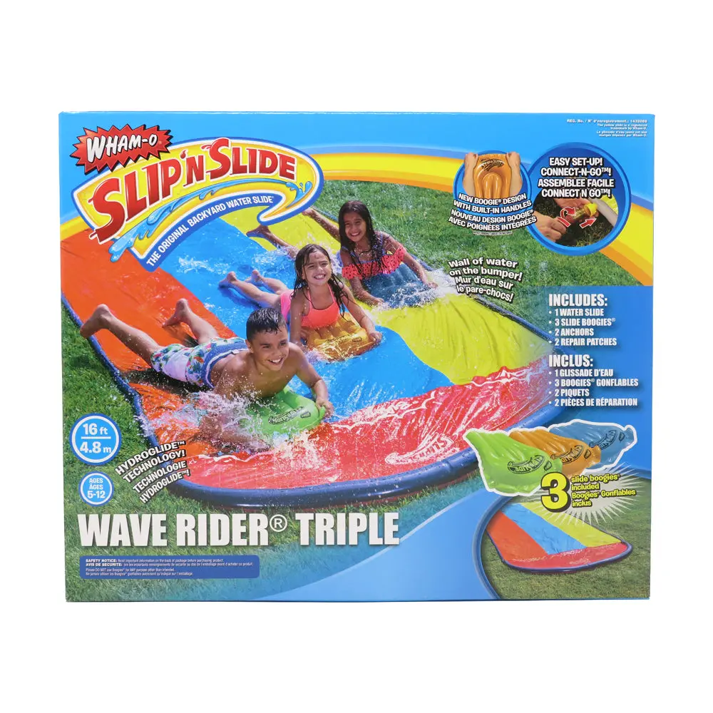Wham-O Slip 'N Slide Wave Rider Triple With Inflatable Boogies 1