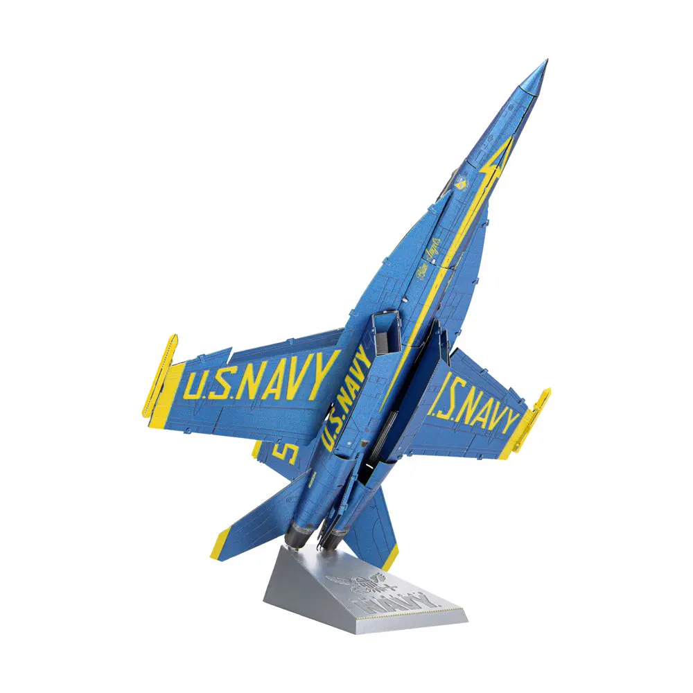 Fascinations Metal Earth Iconx - Blue Angels F/A-18 Super Hornet 3D Metal Model Kit 1