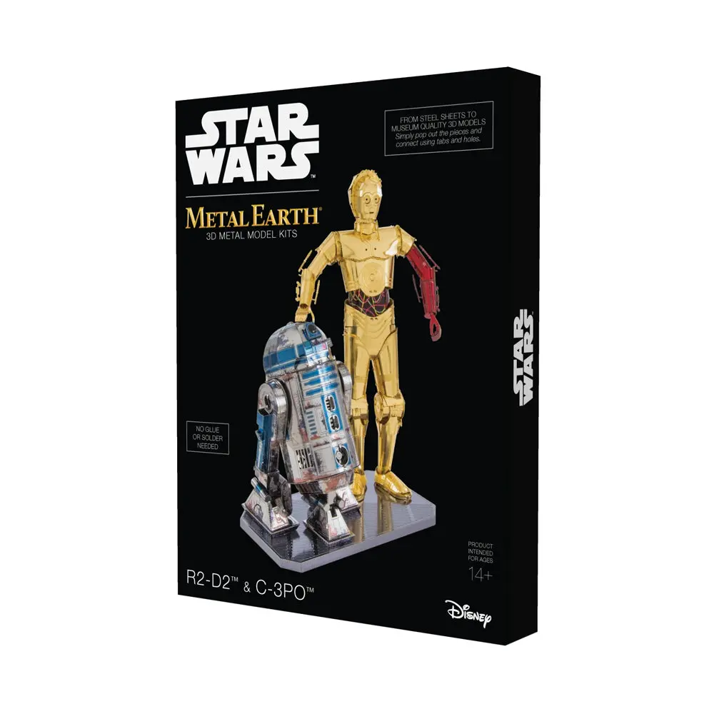 Fascinations Metal Earth Star Wars 3D Model Kit - R2-D2 & C-3Po Set 1