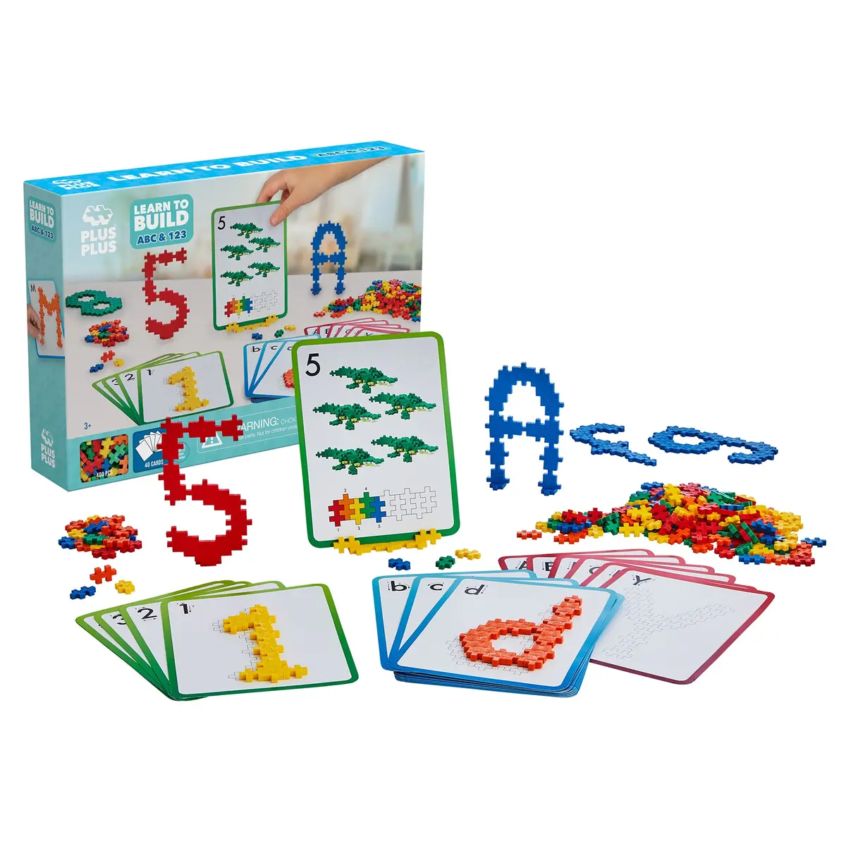 Plus-Plus Learn To Build Set - Abcs & 123S Educational Building Blocks 1