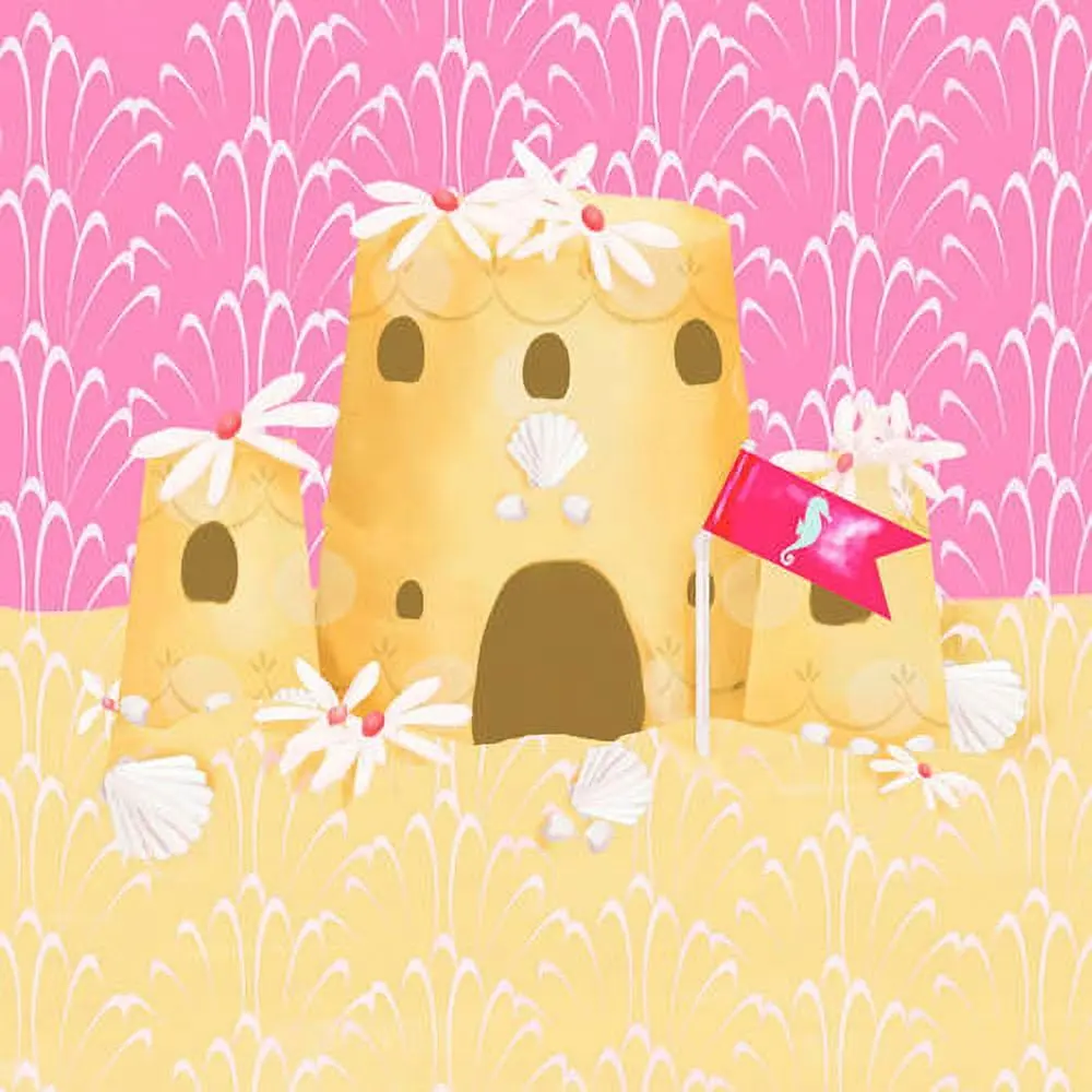 Oopsy Daisys Sweet Sandcastle Charming Canvas Wall Art 1