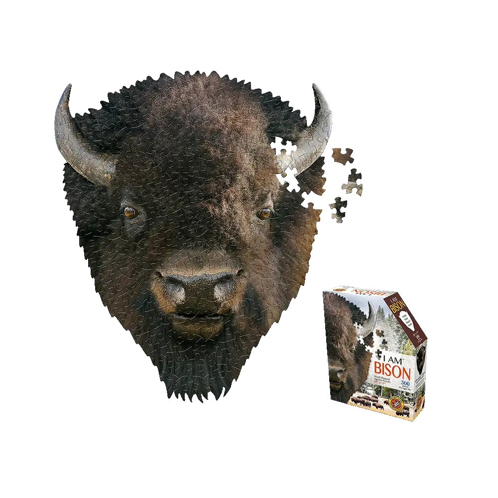 Madd Capp I Am Bison Unique-Shaped Jigsaw Puzzle - 300 Pc 1