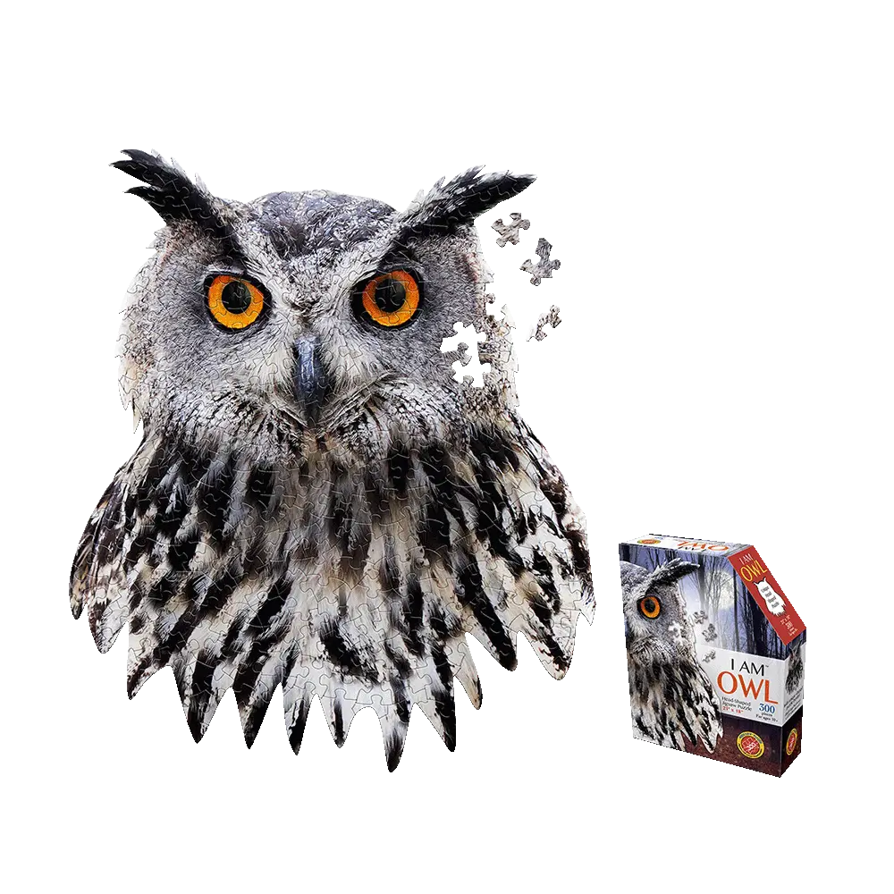 Madd Capp I Am Owl Unique-Shaped Jigsaw Puzzle - 300 Pc 1