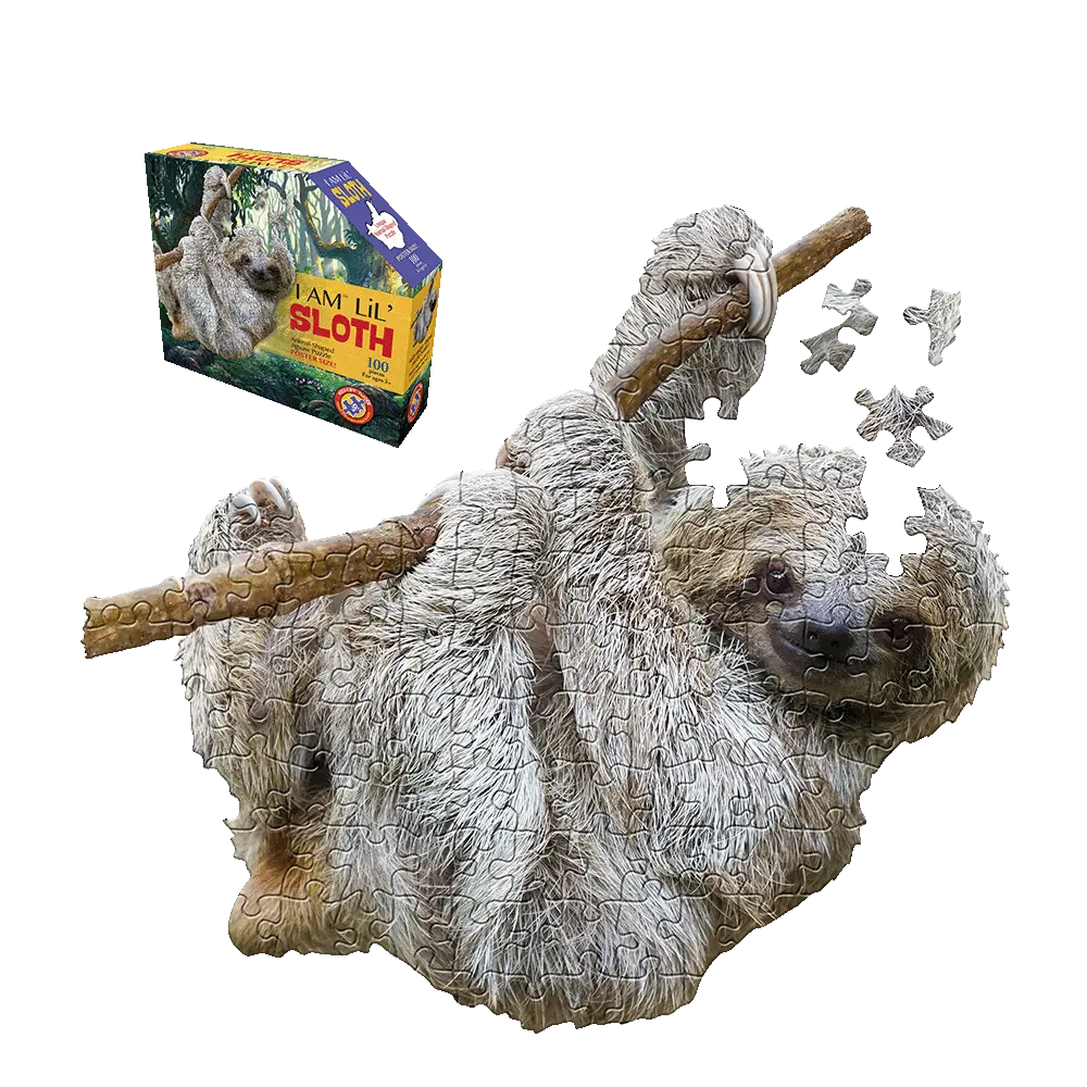 Madd Capp Jungle Animals Sloth Jigsaw Puzzle - 100 Pc 1