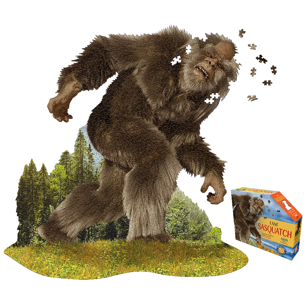 Madd Capp Sasquatch Shaped Jigsaw Puzzle - 1000 Pc 1