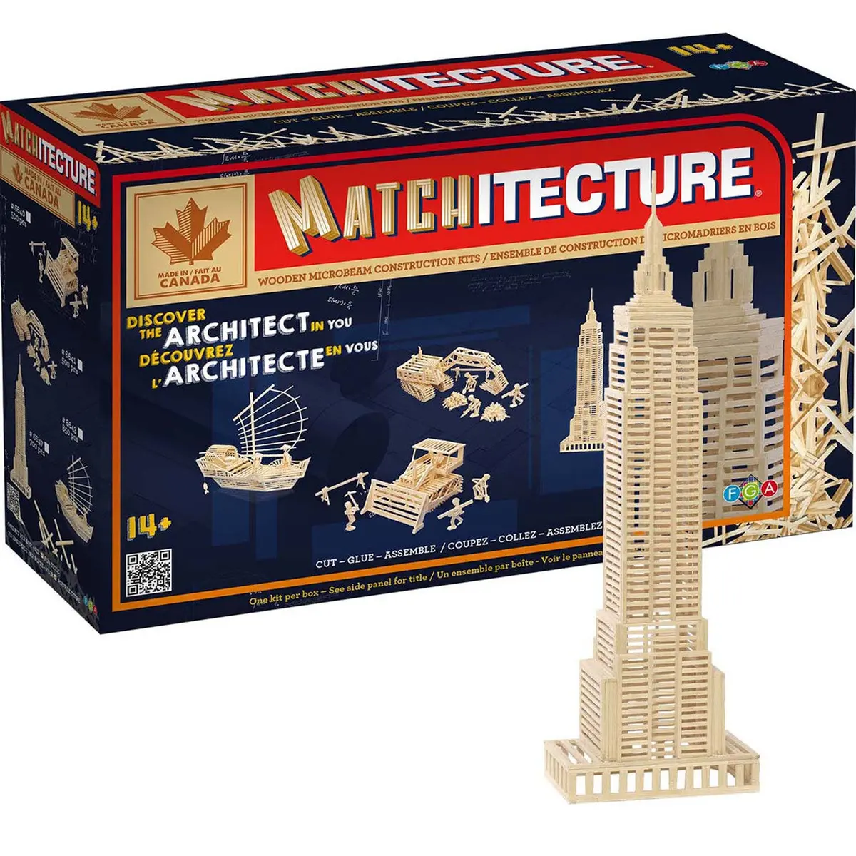 Matchitecture Empire State Building Craft Kit - 650 Microbeams 1