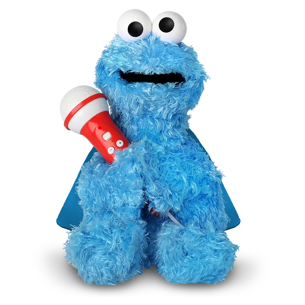 Singing Machine Sesame Street Karaoke Plush With Built-In Mic, Cookie Monster 1
