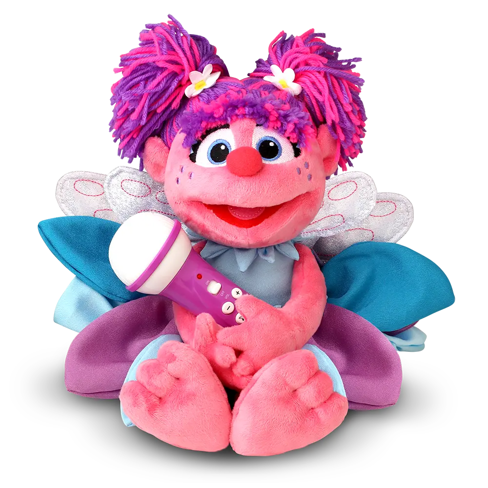Singing Machine Sesame Street Karaoke Plush With Built-In Mic, Abby Cadabby 1