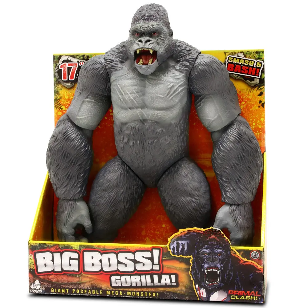 Primal Clash Big Boss Gorilla - 17" Articulated Action Figure, Ages 3+ 1
