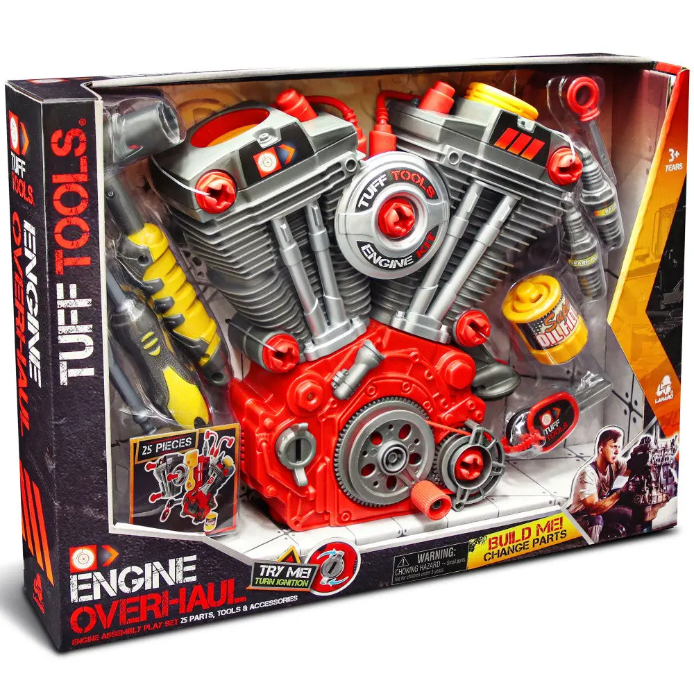 Lanard 25-Piece Tuff Tools Engine Overhaul Playset - Interactive Mechanic Simulation 1