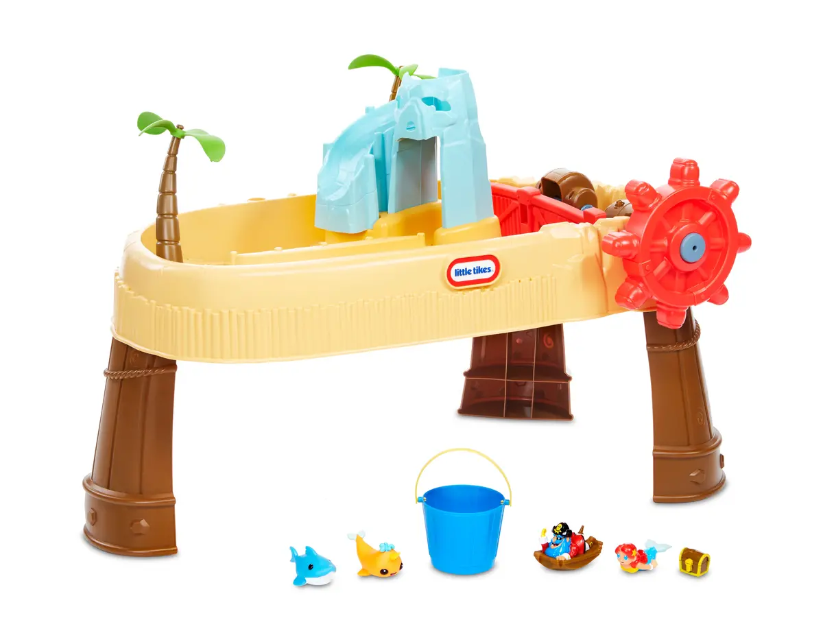 Island Wavemaker Pirate Adventure Water Table With Wave-Making Wheel 1