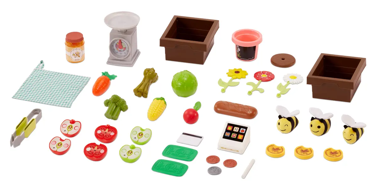 Playful 3-In-1 Garden To Table Market Playset - Interactive Set 1