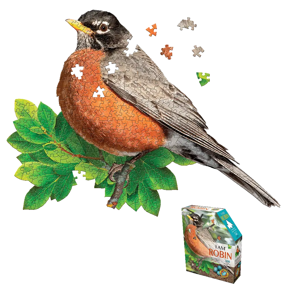 Madd Capp I Am Robin Unique-Shaped 300-Piece Jigsaw Puzzle 1
